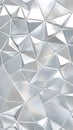 Abstract Silver Metallic Triangular Facet Pattern Royalty Free Stock Photo