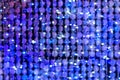 Abstract Silver Stars, Lights and Sparkles in Blue Background Royalty Free Stock Photo
