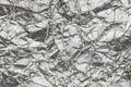 Abstract silver wrinkled paper texture background