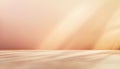 Abstract simple background with light beams on wall and blurred shadows on floor for modern product presentation Royalty Free Stock Photo