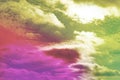 the abstract simple clouds in the sky panorama, heaven on earth and dramatic colors, background of the summer holdiays