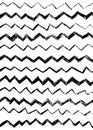 Abstract simple cool background with zigzag stripes, broken lines, waves, brush strokes. Hand drawn texture with chevron. Hipster