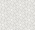 Abstract simple geometric vector seamless pattern with white line floral texture on grey background. Light gray modern Royalty Free Stock Photo