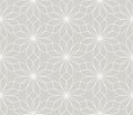 Abstract simple geometric vector seamless pattern with white line texture on grey background. Light gray modern Royalty Free Stock Photo