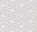 Abstract simple geometric vector seamless pattern with white wavy lines texture on grey background. Light gray modern Royalty Free Stock Photo