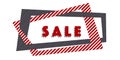 Abstract simple geometry header with stripe pattern Royalty Free Stock Photo
