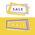 Abstract simple geometry header Royalty Free Stock Photo