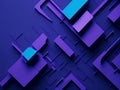 Abstract simple geometry purple and blue color theme background Royalty Free Stock Photo