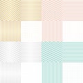 Abstract Simple Glossy Golden Seamless Pattern Background Collection Set Vector Illustration Royalty Free Stock Photo