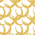 Abstract Simple Glossy Golden Seamless Pattern Background Royalty Free Stock Photo