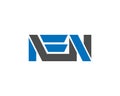 Abstract Simple Letter NEN Logo Design