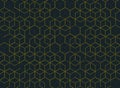 Abstract simple minimal gold color hexagon technology modern design background. illustration vector eps10