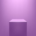 Abstract simple realistic purple pedestal template. Perfect for your projects.Vector illustration