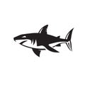 Abstract simple shark vector