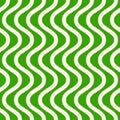 Abstract simple vector seamless pattern with vertical wavy lines. Green color Royalty Free Stock Photo