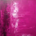 Abstract Simplicity: A Dark Pink And Silver Painting On Black Background