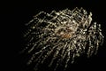 Abstract of Single Burst of Fireworks Royalty Free Stock Photo