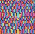 Abstract Sketched Colorful Seamless Background Pattern Royalty Free Stock Photo