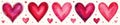 Abstract sketched hearts various shades creating a cohesive seamless pattern heart vector seamless