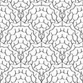 Abstract sketched scales seamless pattern, seashells