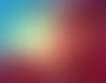 Abstract sky blue and rose pink blurred background colors in soft blended design with yellow sunshine spotlight