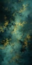 Abstract Sky: A Drone Photograph Of Atmospheric Woodland In Dark Indigo And Light Gold