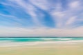 Abstract sky and ocean nature background with blurred panning mo Royalty Free Stock Photo