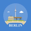 Abstract skyline of city Berlin