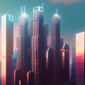 Abstract skyscrapers, 3D