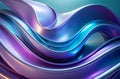 Abstract, sleek figures with glossy finish, showcasing play of light and shadow, generative ai