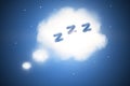 Abstract sleep cloud background Royalty Free Stock Photo