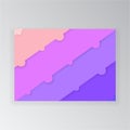 Abstract sliced cartone dynamic page template