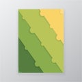 Abstract sliced cartone dynamic page template