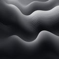 Abstract Slick Wave Graphic With Black And White Gradient Background