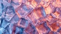 Abstract small pieces of ice in seamless pattern style, showcasing both cold and warm temperatures.