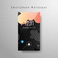 Abstract smartphone wallpaper trendy design