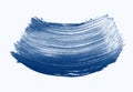 Abstract smears on white background. Classic blue toning trend 2020 year color