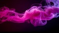 abstract smoke background magenta smoke, gracefully curling through the air, Generative AI Royalty Free Stock Photo