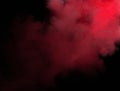 abstract smoke background in red colors on black background Royalty Free Stock Photo