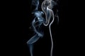 Abstract smoke on black background