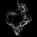 Abstract smoke on a dark background. 3d rendering, 3d illustration. Royalty Free Stock Photo