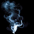 Abstract smoke on a dark background. 3d rendering, 3d illustration. Royalty Free Stock Photo