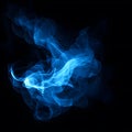 Abstract smoke on a dark background. 3d rendering, 3d illustration. Royalty Free Stock Photo