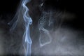 Abstract smoke of joss stickon black Royalty Free Stock Photo