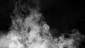 Abstract smoke mist fog on a black background. Texture. Design element. Royalty Free Stock Photo