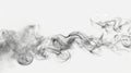 Abstract Smoke Pattern on White Background Royalty Free Stock Photo