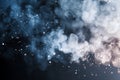 Abstract Smoke and Sparkles Background Blue White Gray Swirling Royalty Free Stock Photo