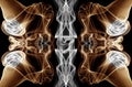 Abstract smoke swirls