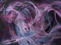 Abstract smoke swirls. Fractal illustration. Royalty Free Stock Photo