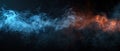 Abstract Smoke Trails in Blue and Orange Royalty Free Stock Photo
